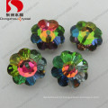 Flor forma costurar em strass com costas planas e costas